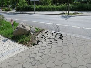 Beweissicherung Pflaster Schaden