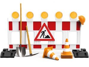 Symbolbild Sicherheit auf der Baustelle